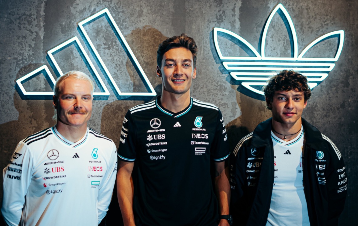 Bottas, Russell e Antonelli