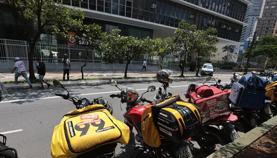 Mototáxi na cidade de SP