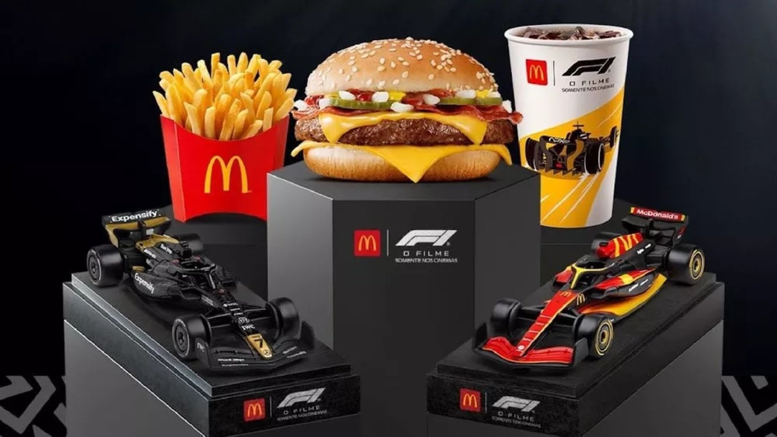 Fórmula 1 ganha brinde exclusivo do McDonald’s com lançamento de novo filme