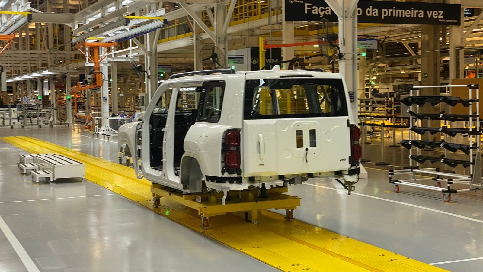 Production line at the GWM factory in Iracemápolis (SP)