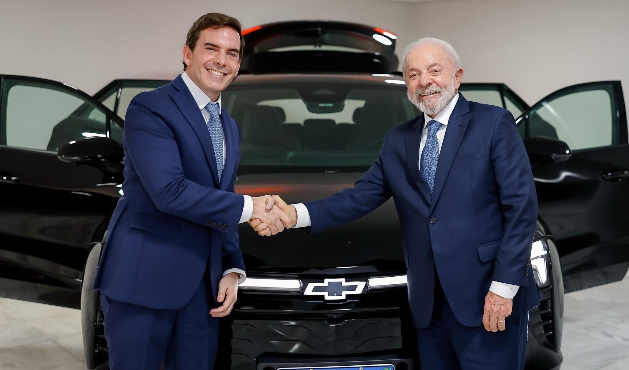 Fabio Rua, vice-presidente da GM, e o presidente Lula