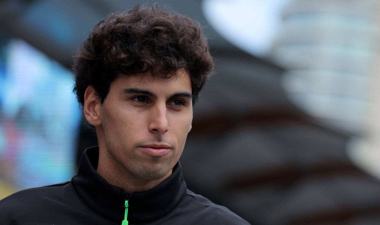 Gabriel Bortoleto, da Sauber, antes da corrida