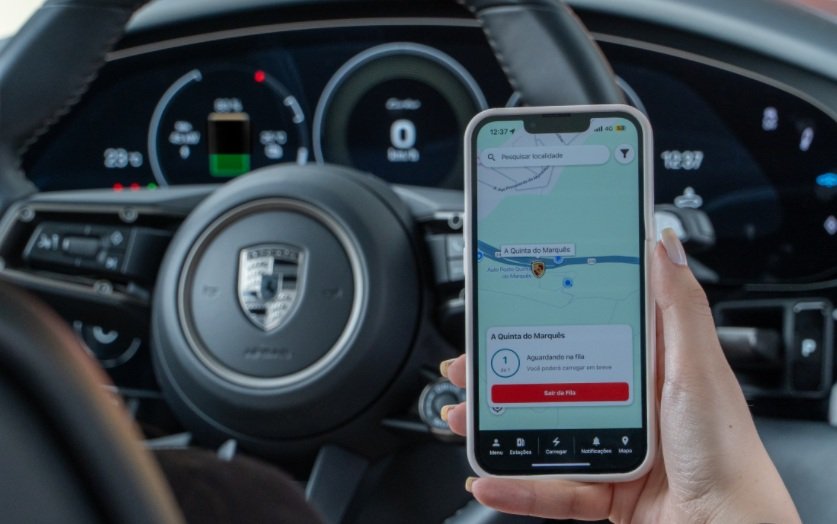 Aplicativo para fila de recarga nos eletropostos da Porsche