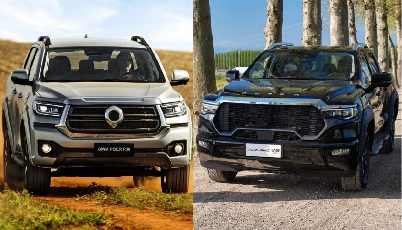 GWM Poer P30 e Foton Tunland V9 - Foto: divulgação