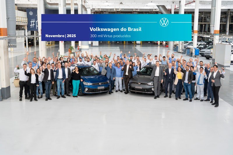 Volkswagen Virtus chega a 300 mil unidades produzidas no Brasil