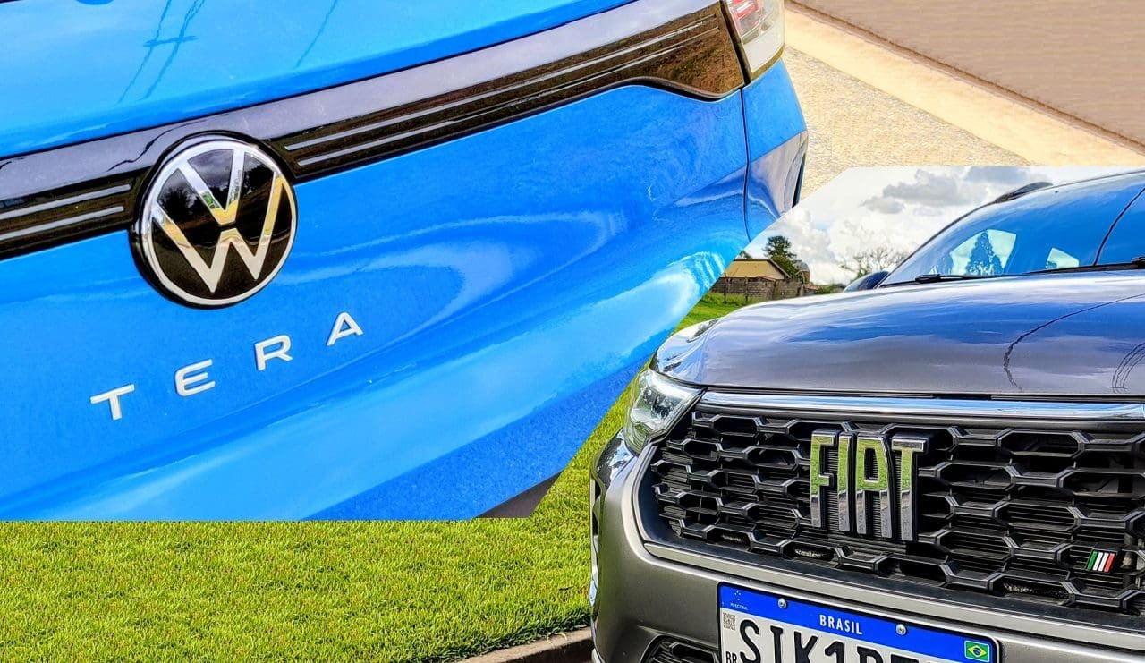 VW Tera e Fiat Strada - Foto: Lucca Mendonça