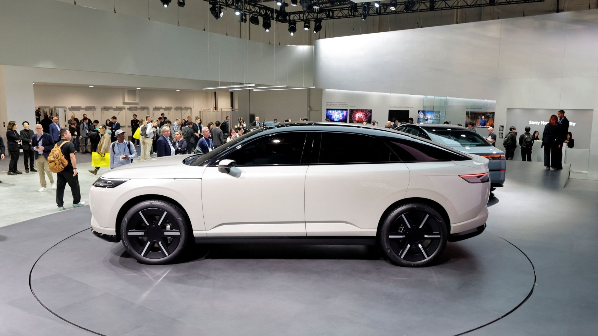 Carro elétrico Afeela da Sony Honda Mobility em exposição na CES