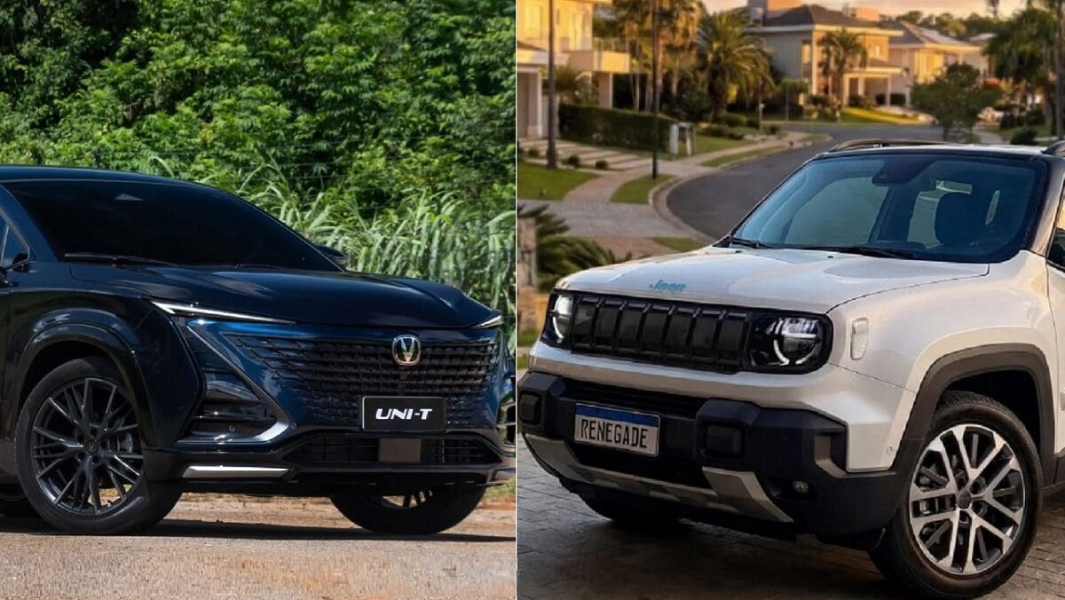 Changan Uni-T Infinity vs. Jeep Renegade Sahara 2027: duelo dos novos SUVs