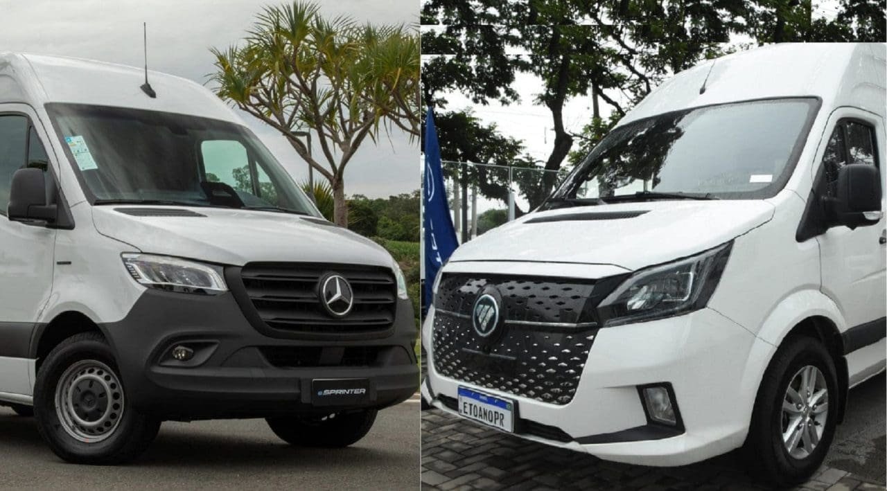 Mercedes eSprinter e Foton eToano Pro - Foto: divulgação